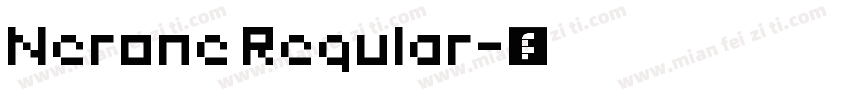 Nerone Regular字体转换